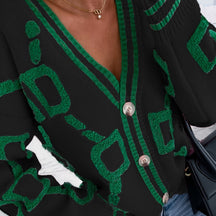 Color Block Knit Cardigan - Elevate Your Autumn Style